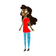 cartoon pretty girl N63