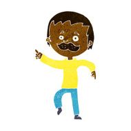cartoon man with mustache pointing N17
