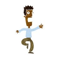 cartoon shrieking man N11