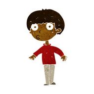 Cartoon Surprised Boy N17