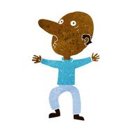 cartoon worried middle aged man N6