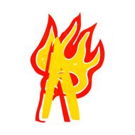 cartoon flaming letter N31