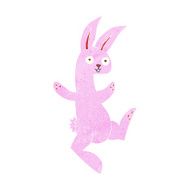 funny cartoon pink rabbit N2