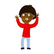cartoon happy boy laughing N18