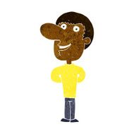 cartoon happy man N276