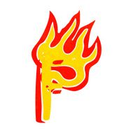 cartoon flaming letter N39