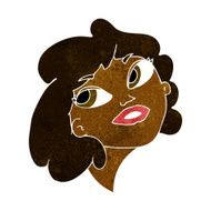 cartoon happy woman N149