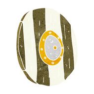 cartoon wooden shield N6