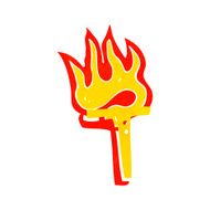 cartoon flaming letter N40