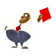 cartoon happy boss with file N6