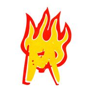cartoon flaming letter N41