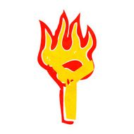 cartoon flaming letter N43