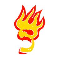 cartoon flaming letter N48
