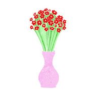 cartoon flowers in pot N11