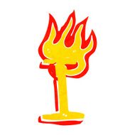 cartoon flaming letter N53