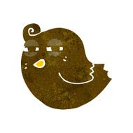 funny cartoon bird N112