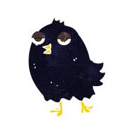 funny cartoon bird N113
