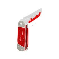 cartoon bloody folding knife N7