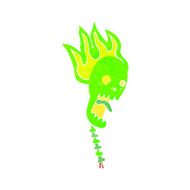 spooky cartoon skull N9