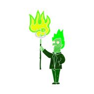 Cartoon Devil With Pitchfork N17