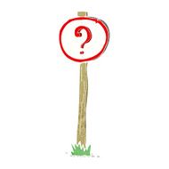 cartoon question mark sign N7