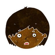 cartoon unhappy boy N32