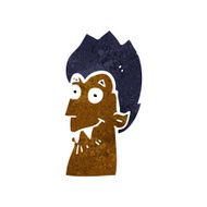 cartoon vampire head N17