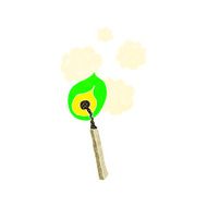 cartoon burning match N27