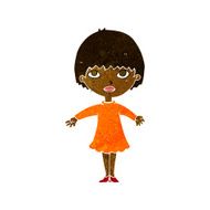 cartoon woman in dress N22
