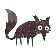 funny cartoon little wolf N2