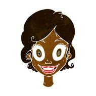 cartoon happy woman N150