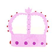 cartoon pink crown