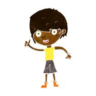 cartoon boy with positive attitude N12