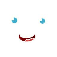 cartoon staring face N8