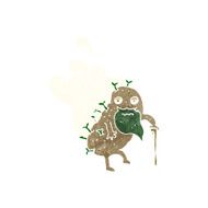 cartoon old potato N6