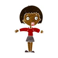 cartoon shocked woman N57