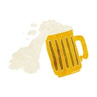 cartoon mug of beer N16