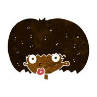 cartoon surprised woman N127