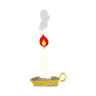 cartoon burning candle N6
