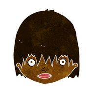 cartoon staring woman N21