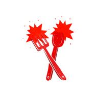 cartoon cutlery N6