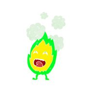 Cartoon Flame Character N8