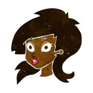 cartoon pretty surprised woman N5