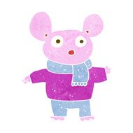 cartoon mouse in clothes N4