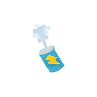 cartoon fizzing soda can N20