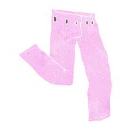 cartoon pair of pink pants N5