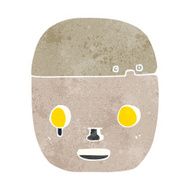 cartoon robot head N44