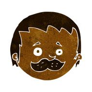 Cartoon Man With Mustache N65