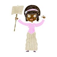 cartoon vicorian woman protesting N6
