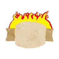 cartoon scroll banner N14